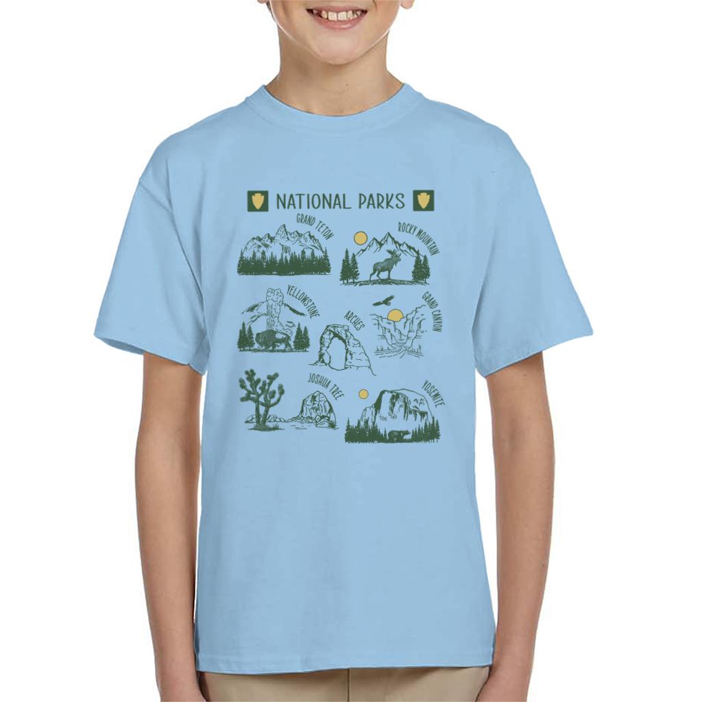 US National Parks Montage Kid's T-Shirt product image 4