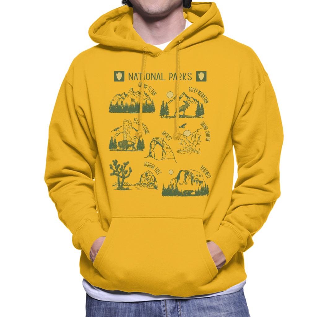 US National Parks Montage Men's Hooded Sweatshirt product image 6
