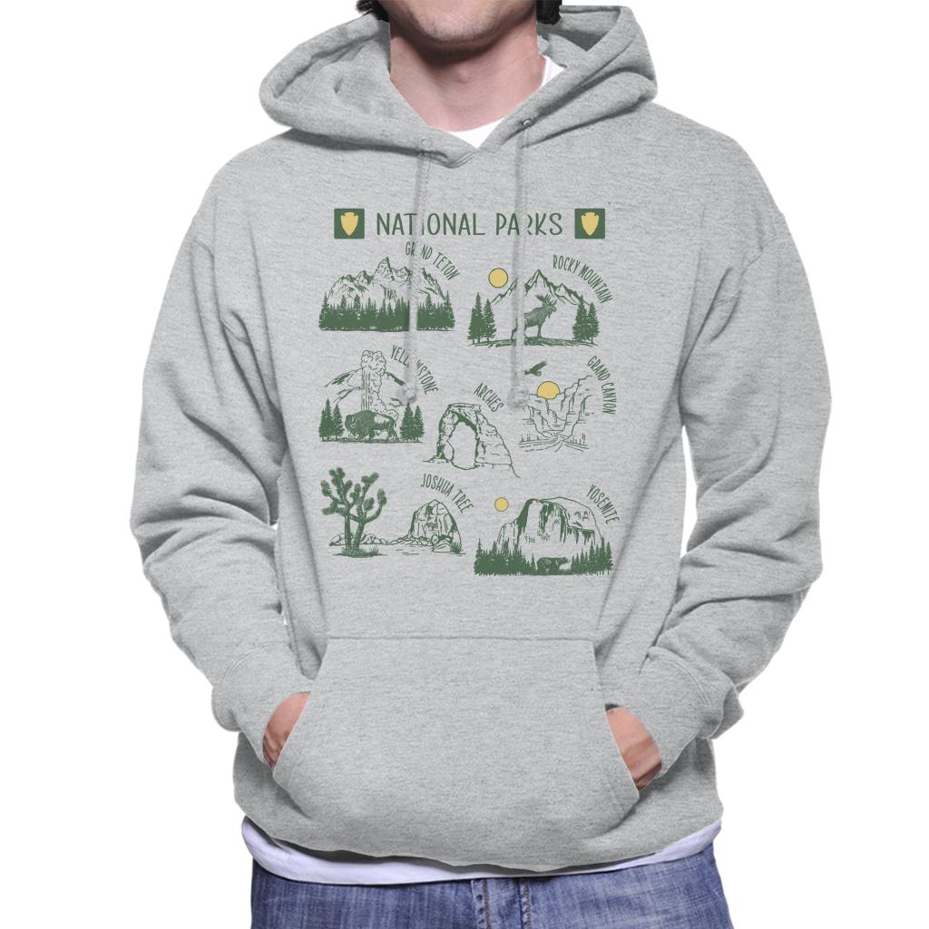 US National Parks Montage Men's Hooded Sweatshirt product image 1