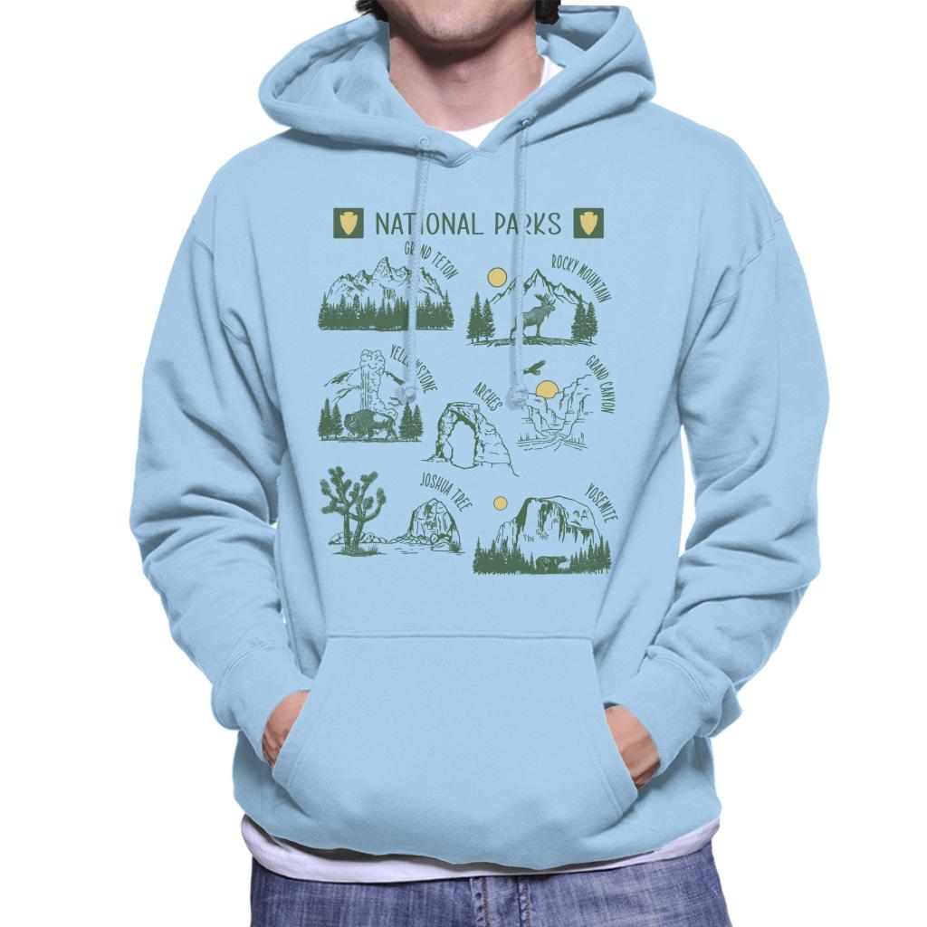 US National Parks Montage Men's Hooded Sweatshirt product image 4