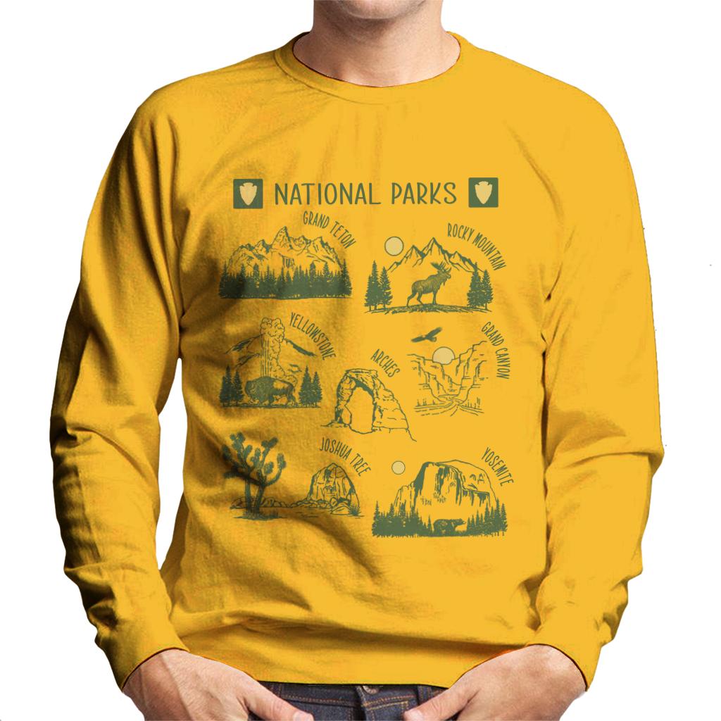US National Parks Montage Men's Sweatshirt product image 6
