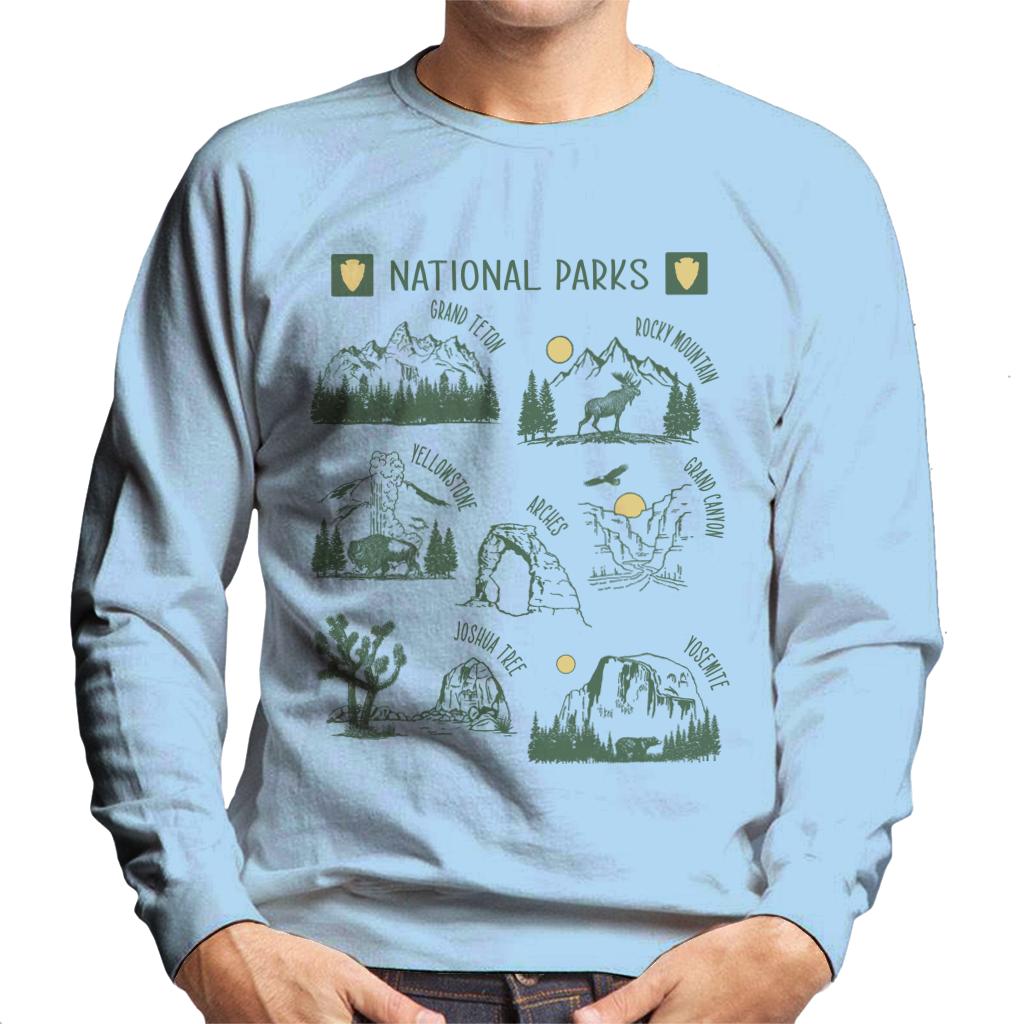 US National Parks Montage Men's Sweatshirt product image 4