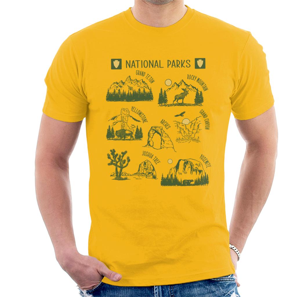 US National Parks Montage Men's T-Shirt product image 6