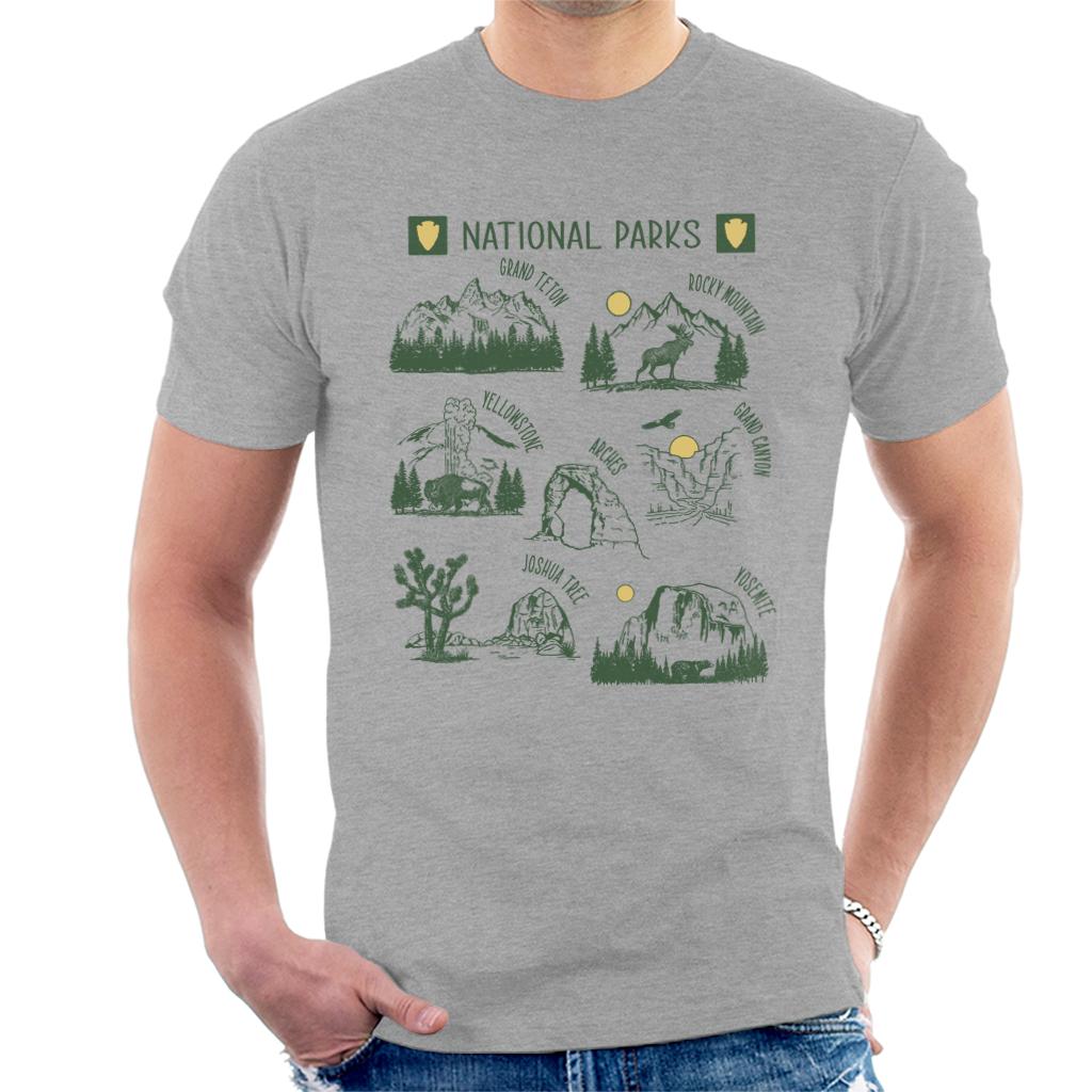 US National Parks Montage Men's T-Shirt product image 1