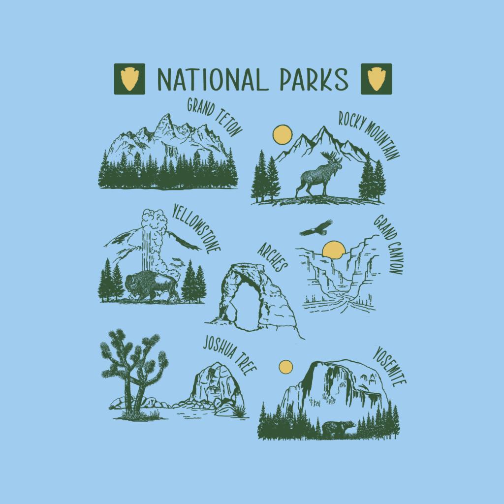 US National Parks Montage Kid's Sweatshirt product image 5