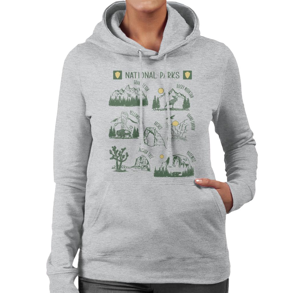 US National Parks Montage Women's Hooded Sweatshirt product image 1