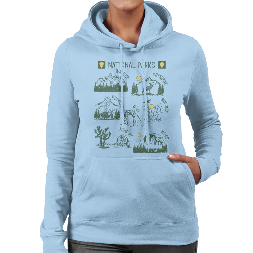 US National Parks Montage Women's Hooded Sweatshirt product image 4