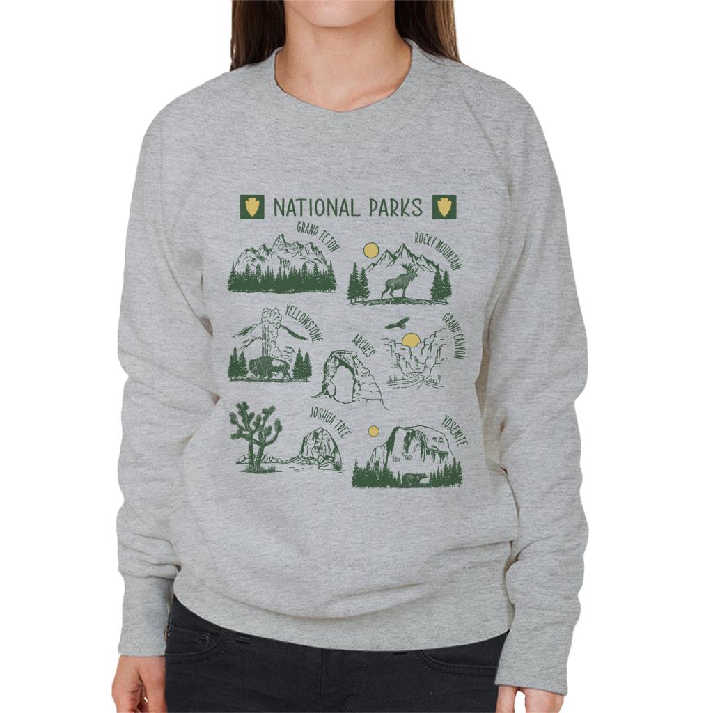 US National Parks Montage Women's Sweatshirt product image 1