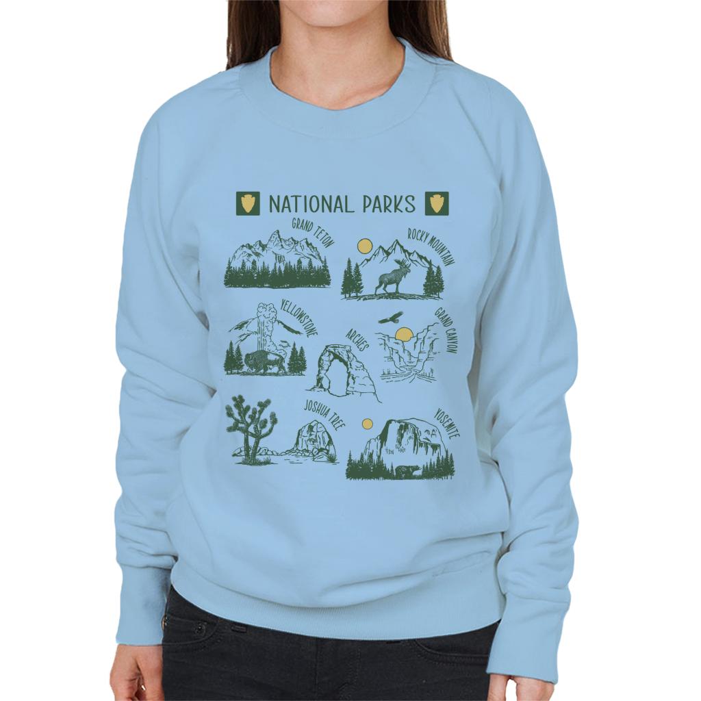 US National Parks Montage Women's Sweatshirt product image 4