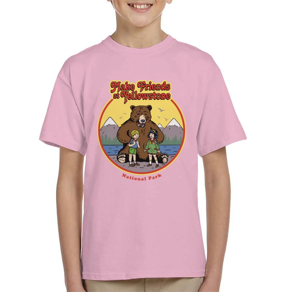 US National Parks Make Friends At Yellowstone Kid's T-Shirt product image 6