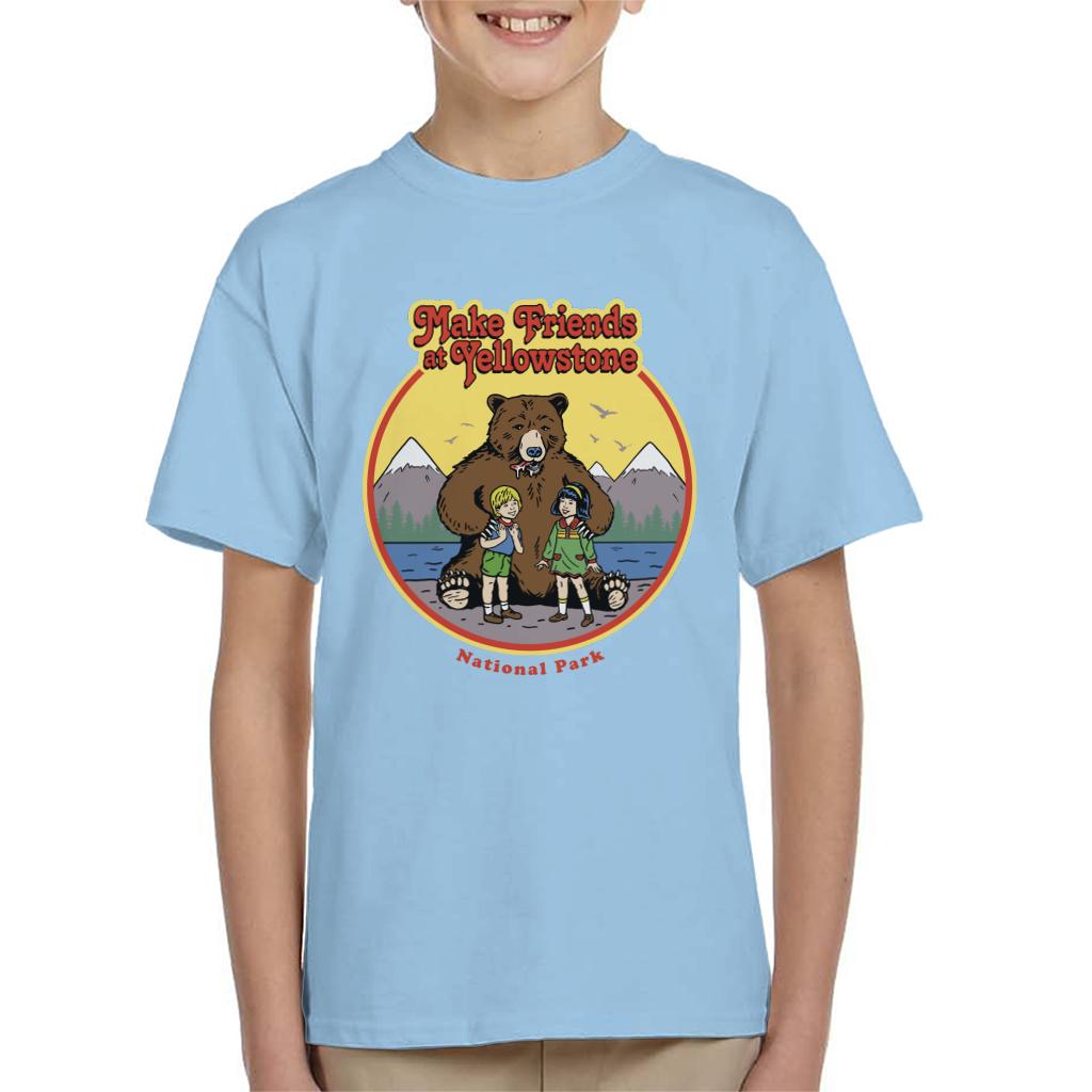US National Parks Make Friends At Yellowstone Kid's T-Shirt product image 4