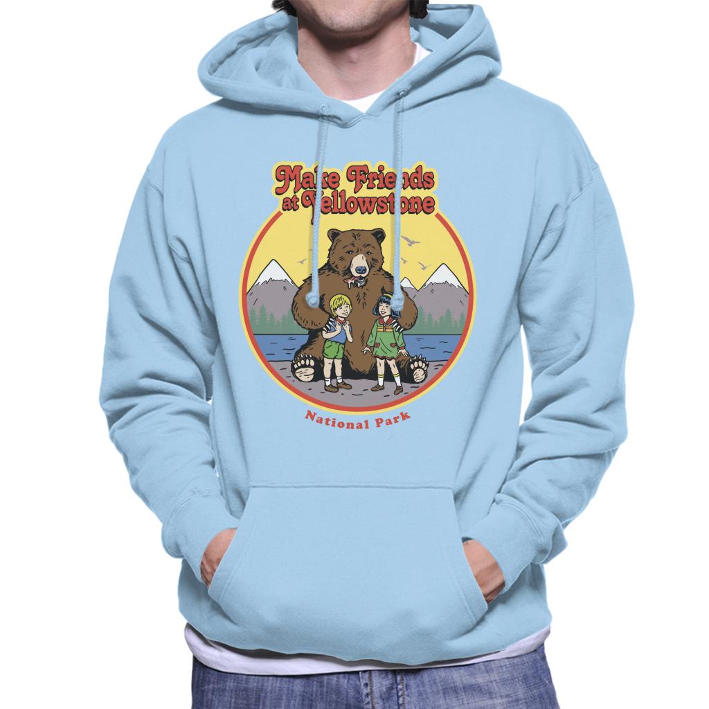 US National Parks Make Friends At Yellowstone Men's Hooded product image 4