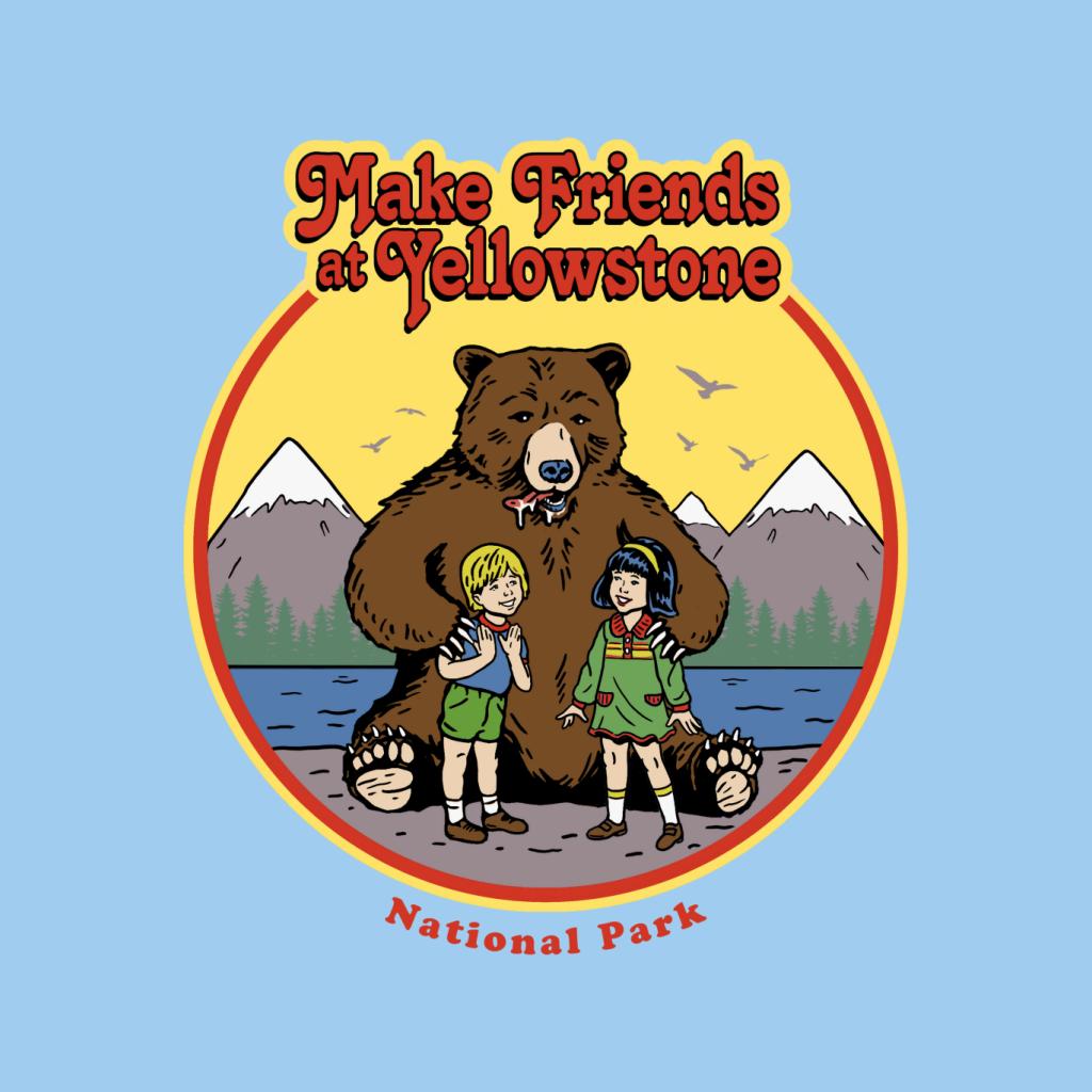 US National Parks Make Friends At Yellowstone Men's product image 5