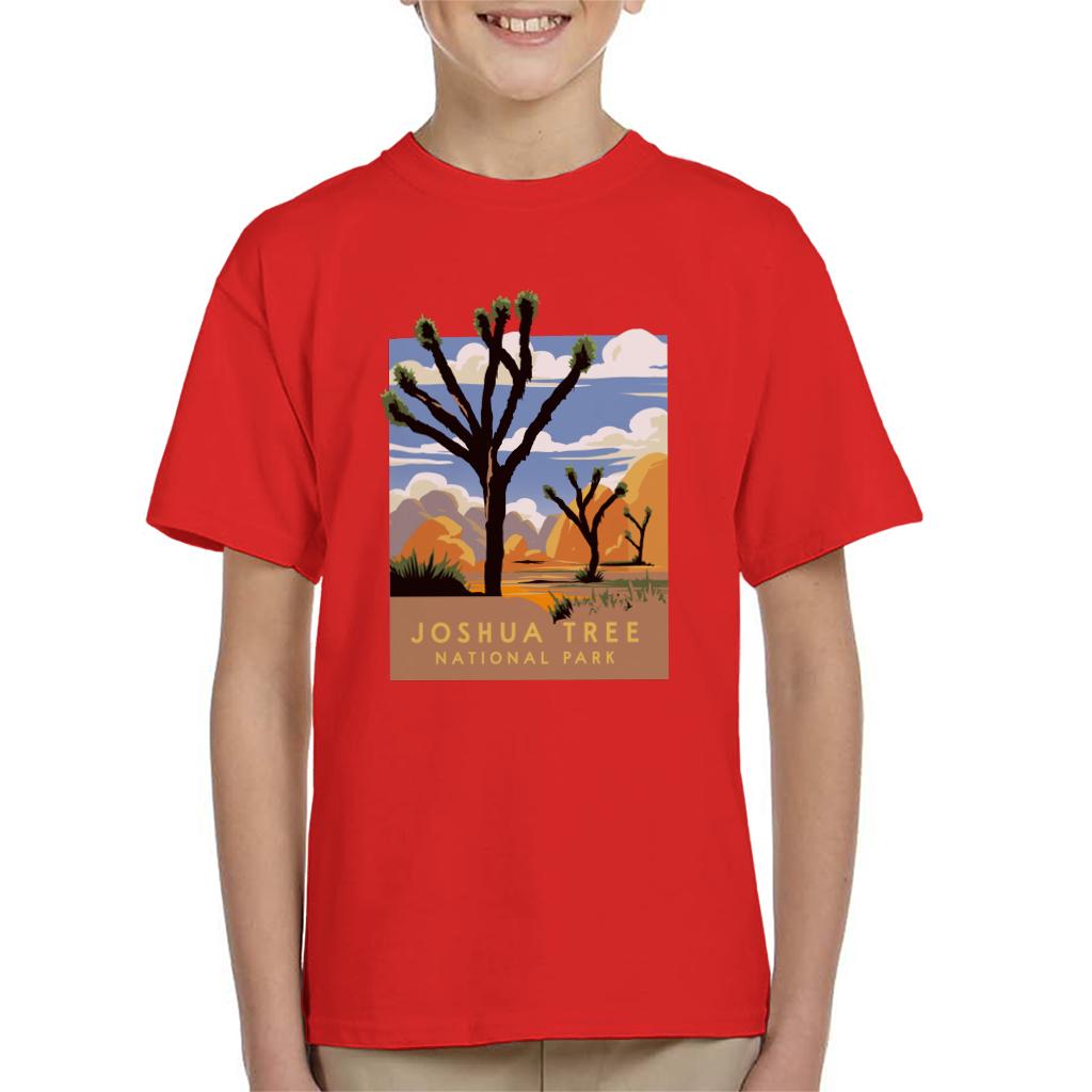 US National Parks Joshua Trees In The Distance Kid's T-Shirt product image 4