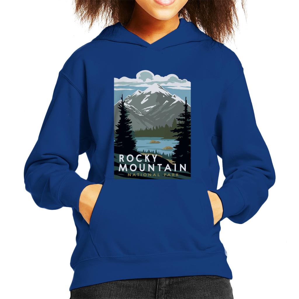 US National Parks Rocky Mountain Park Kid's Hooded product image 1