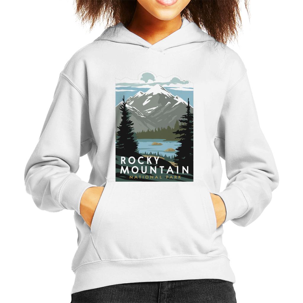 US National Parks Rocky Mountain Park Kid's Hooded product image 4