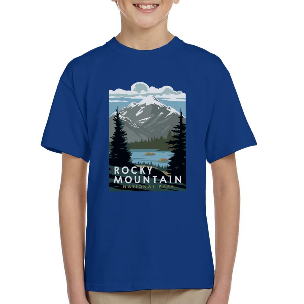 US National Parks Rocky Mountain Park Kid's T-Shirt product image 4