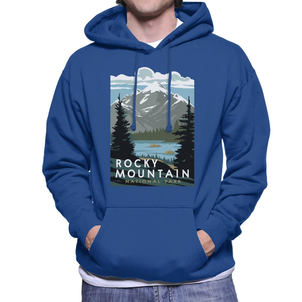 US National Parks Rocky Mountain Park Men's Hooded product image 4