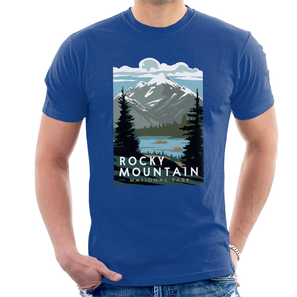 US National Parks Rocky Mountain Park Men's T-Shirt product image 4