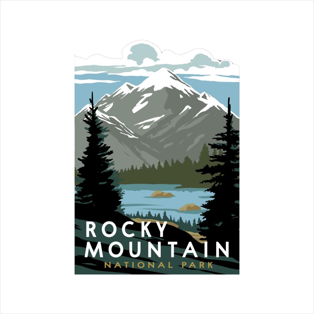 US National Parks Rocky Mountain Park Women's Hooded product image 2