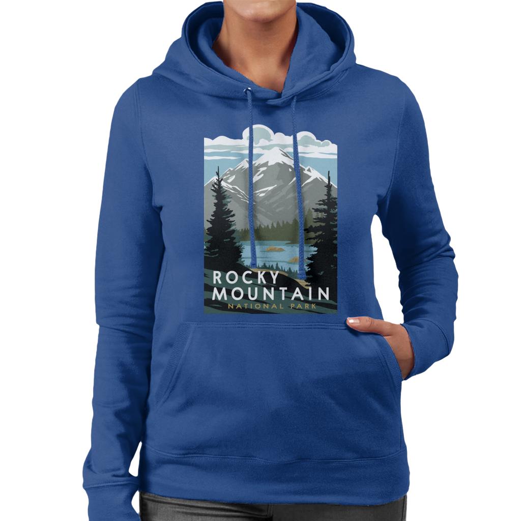US National Parks Rocky Mountain Park Women's Hooded product image 4