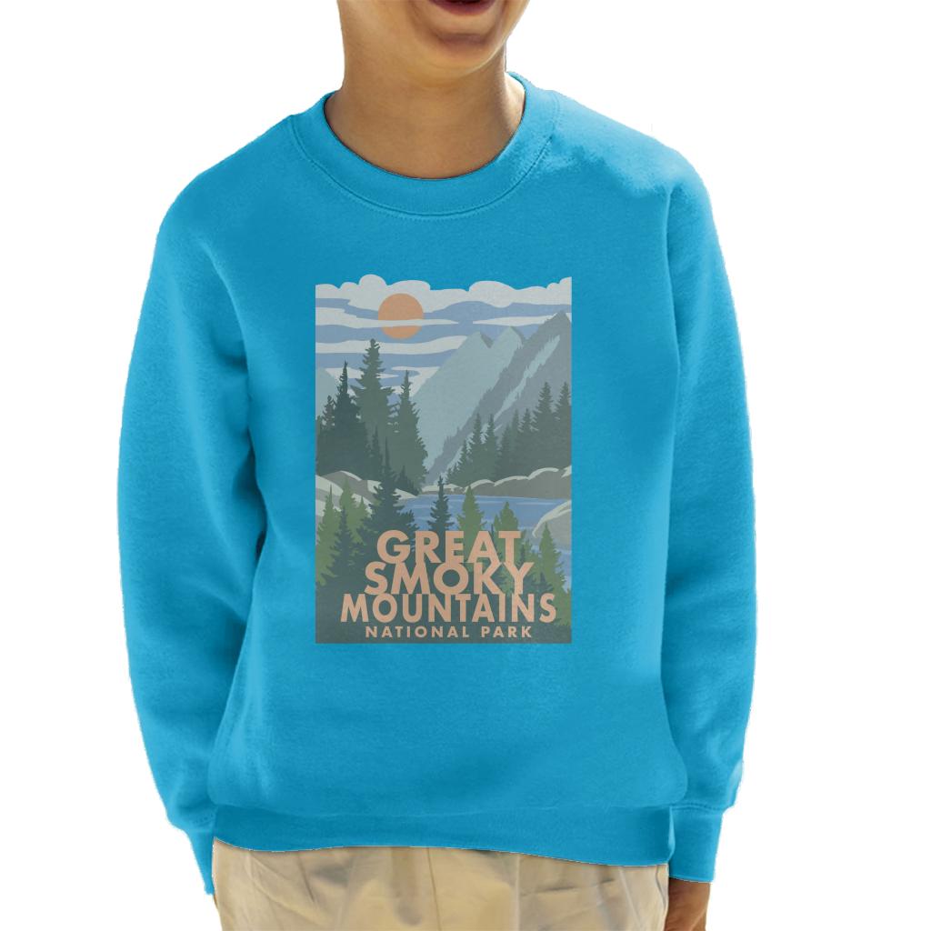US National Parks Great Smoky Mountains Kid's Sweatshirt product image 4
