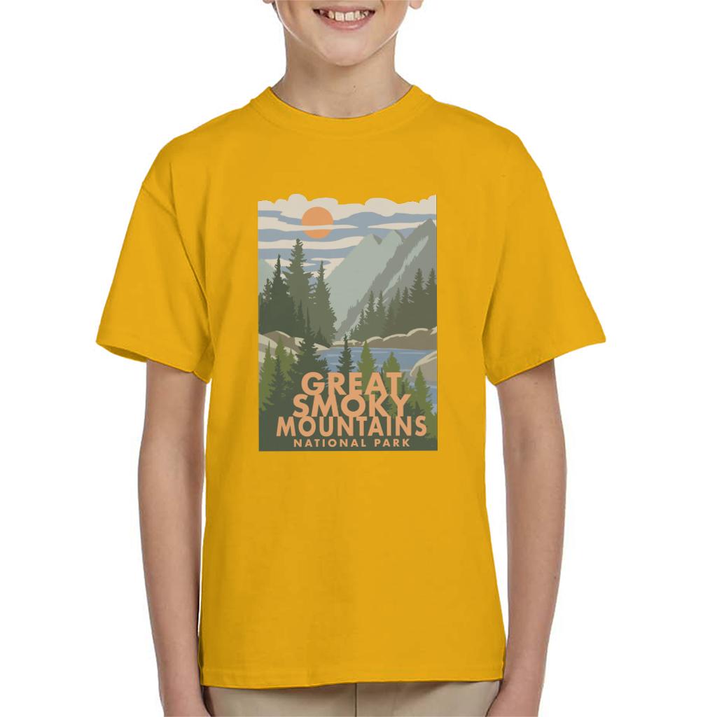 US National Parks Great Smoky Mountains Kid's T-Shirt product image 6