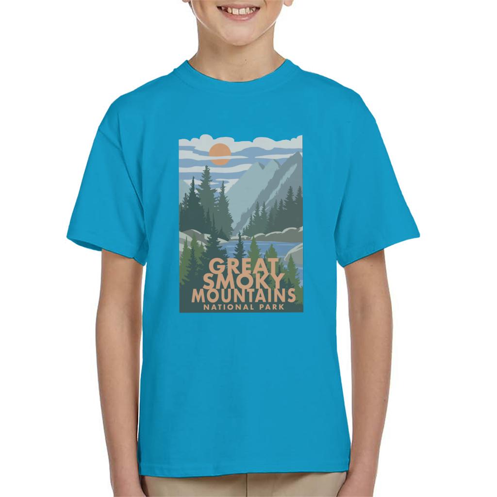 US National Parks Great Smoky Mountains Kid's T-Shirt product image 4