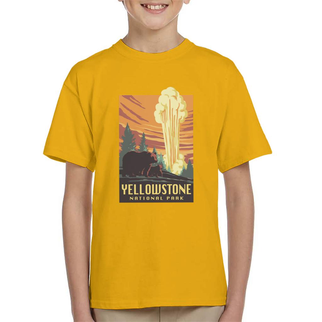 US National Parks Yellowstone Kid's T-Shirt product image 6