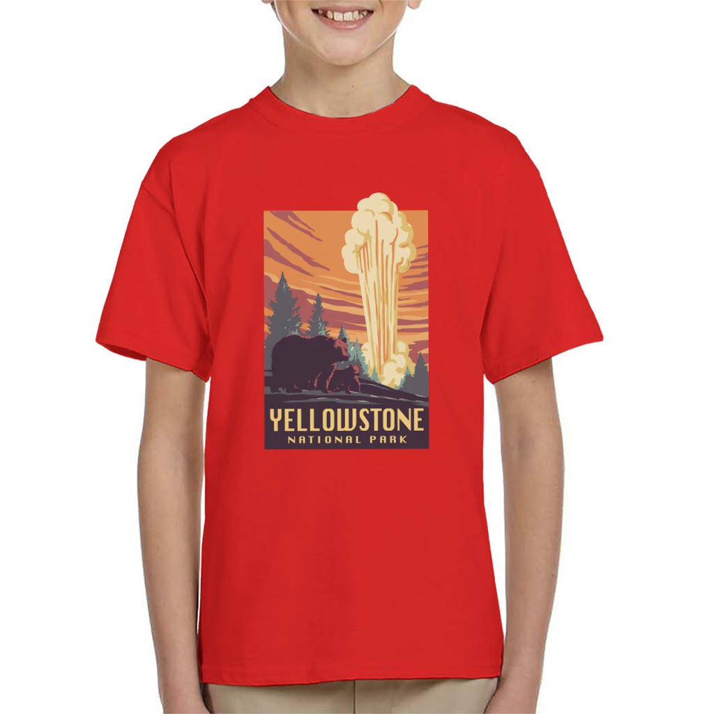 US National Parks Yellowstone Kid's T-Shirt product image 4