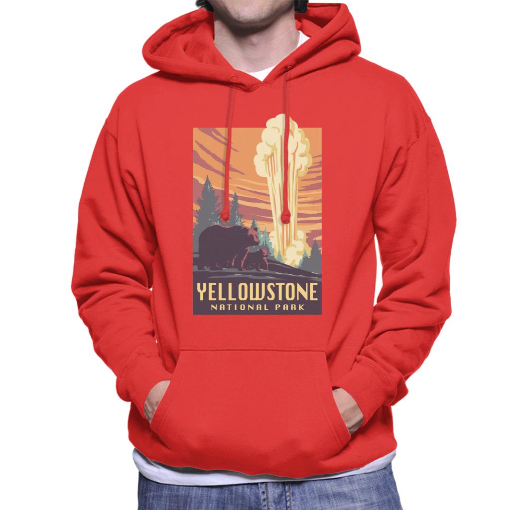 US National Parks Yellowstone Men's Hooded Sweatshirt product image 4