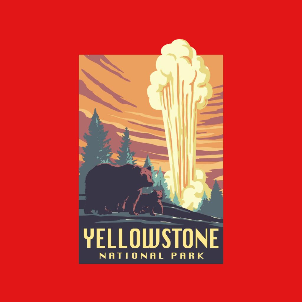 US National Parks Yellowstone Men's Hooded Sweatshirt product image 5