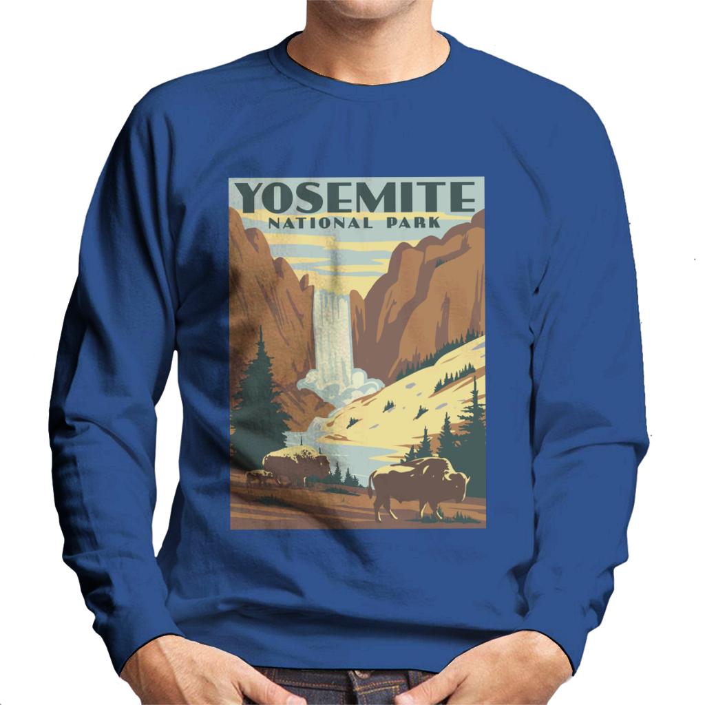 US National Parks Yosemite Waterfall Men's Sweatshirt product image 1