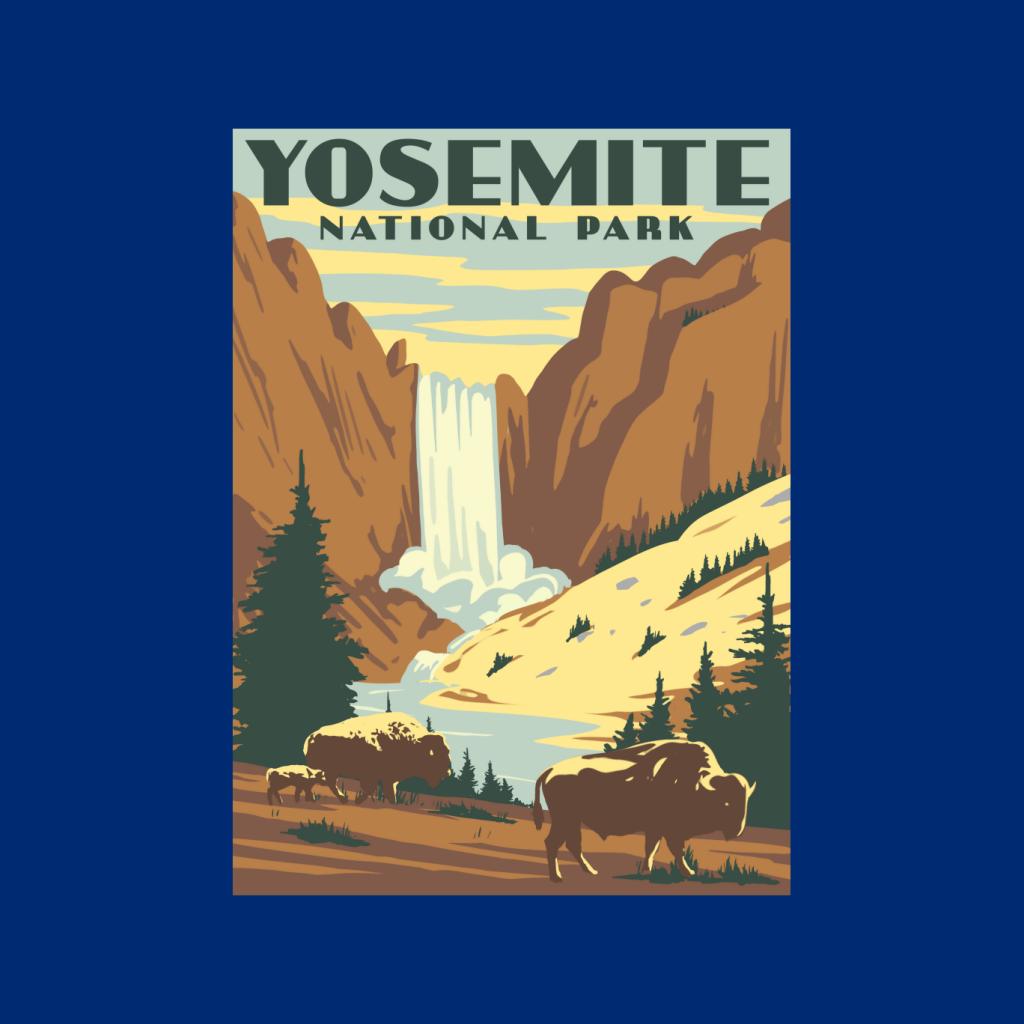 US National Parks Yosemite Waterfall Kid's Sweatshirt product image 2