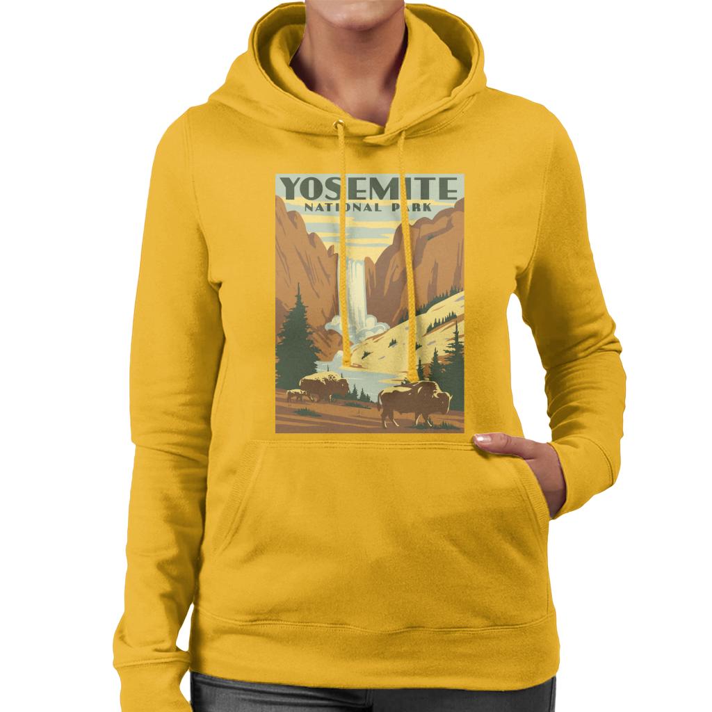 US National Parks Yosemite Waterfall Women's Hooded product image 6