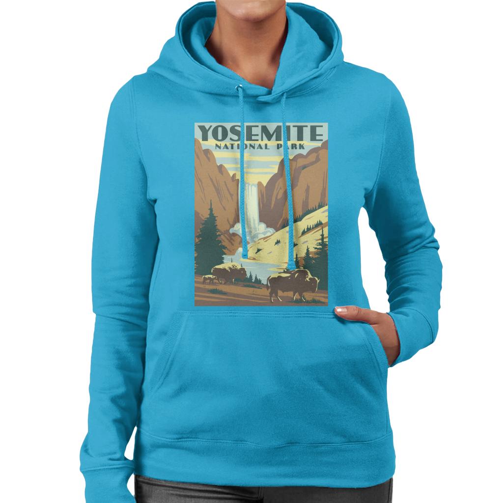 US National Parks Yosemite Waterfall Women's Hooded product image 4