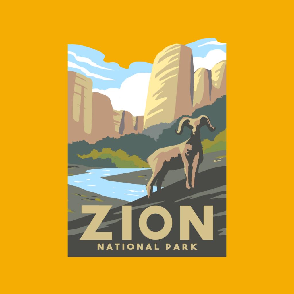 US National Parks Zion Women's T-Shirt product image 7