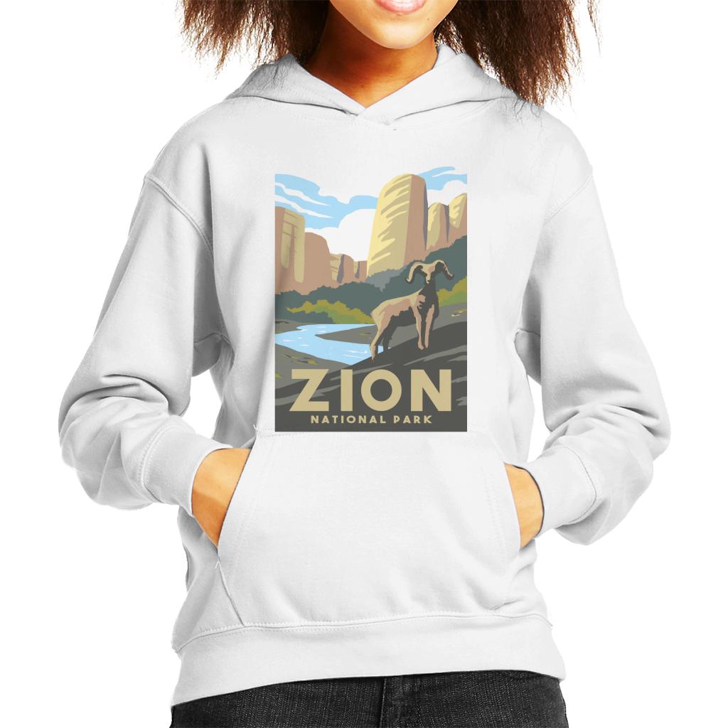US National Parks Zion Kid's Hooded Sweatshirt product image 4