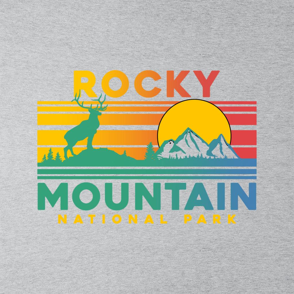 US National Parks Rocky Mountain Sunset Men's Hooded product image 2