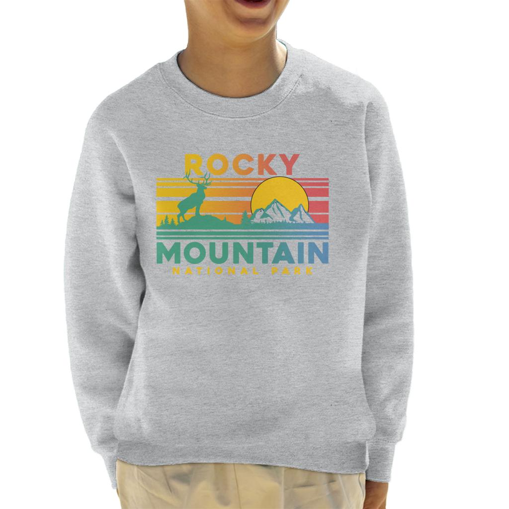 US National Parks Rocky Mountain Sunset Kid's Sweatshirt product image 1