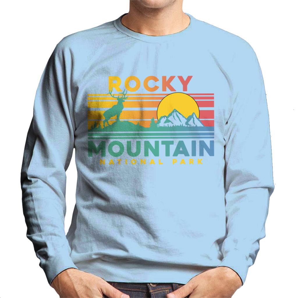 US National Parks Rocky Mountain Sunset Men's Sweatshirt product image 6