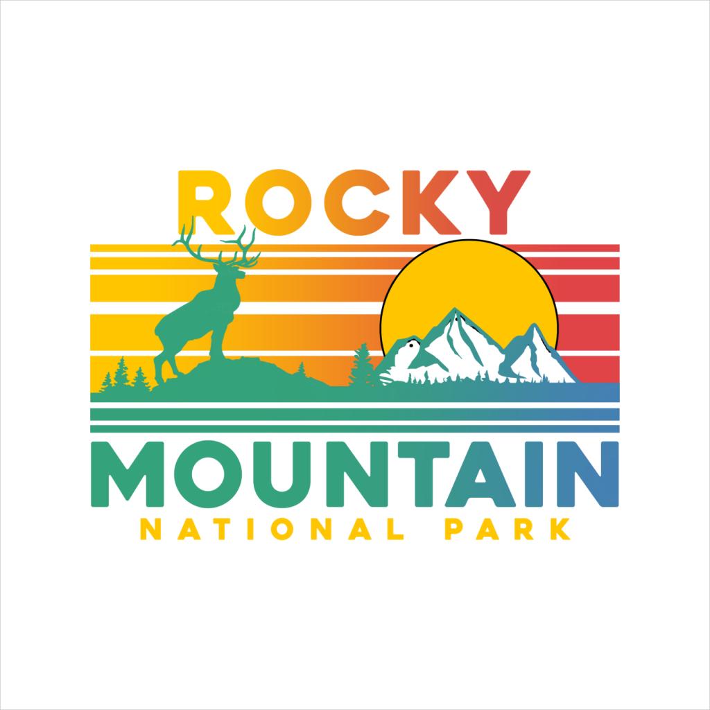 US National Parks Rocky Mountain Sunset Women's T-Shirt product image 5