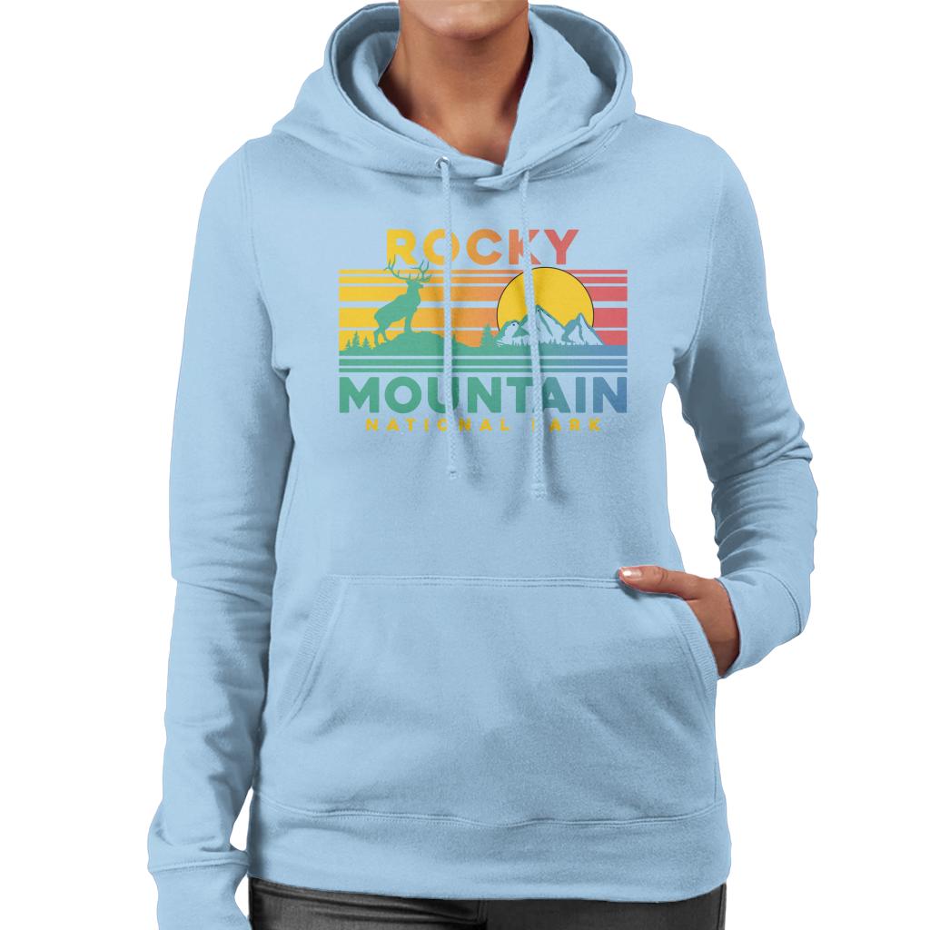 US National Parks Rocky Mountain Sunset Women's Hooded product image 6
