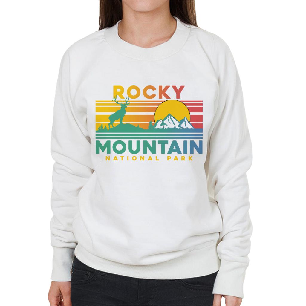 US National Parks Rocky Mountain Sunset Women's Sweatshirt product image 4