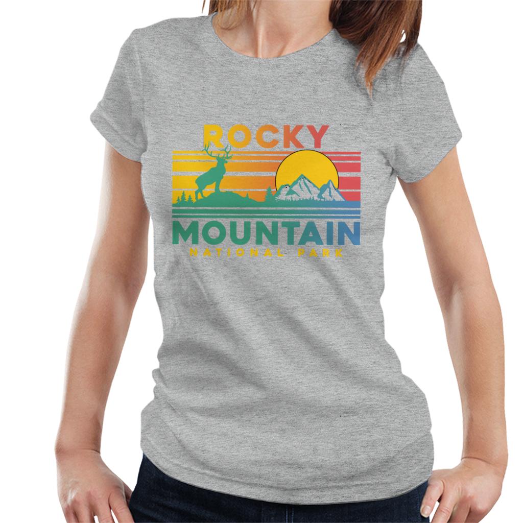 US National Parks Rocky Mountain Sunset Women's T-Shirt product image 1