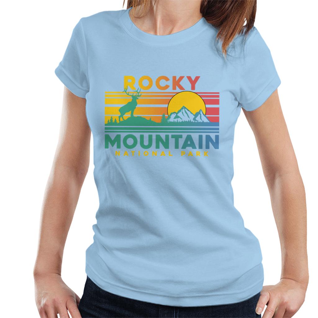 US National Parks Rocky Mountain Sunset Women's T-Shirt product image 6