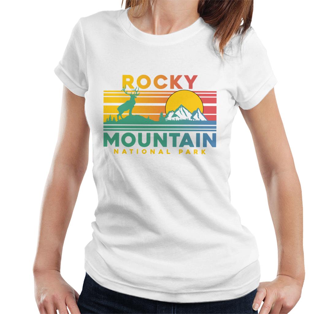 US National Parks Rocky Mountain Sunset Women's T-Shirt product image 4