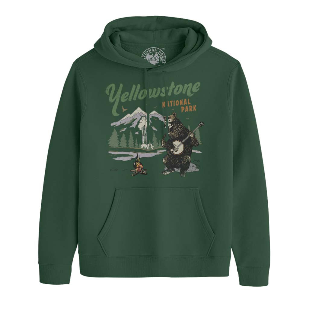 US National Parks Yellowstone Bear Playing Banjo Men's product image 1