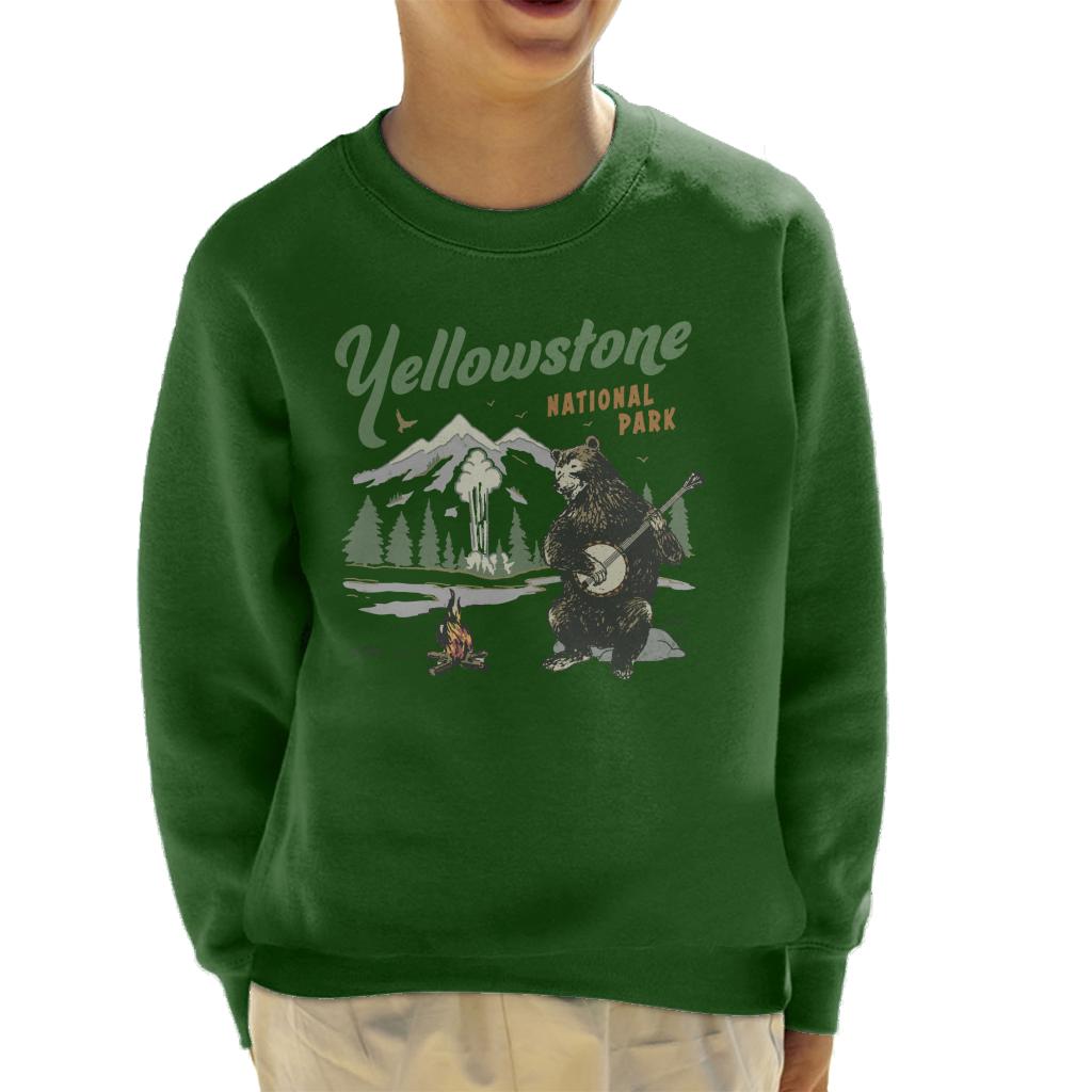 US National Parks Yellowstone Bear Playing Banjo Kid's product image 6