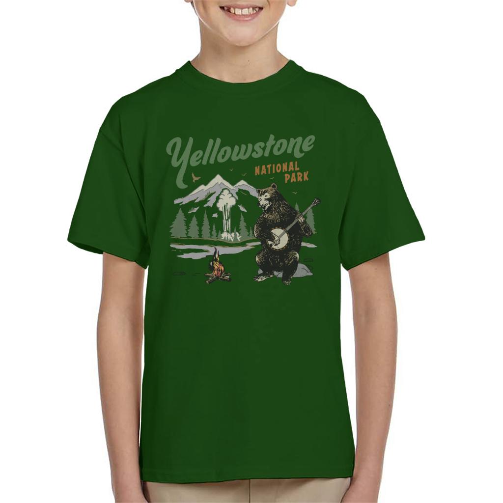US National Parks Yellowstone Bear Playing Banjo Kid's product image 6